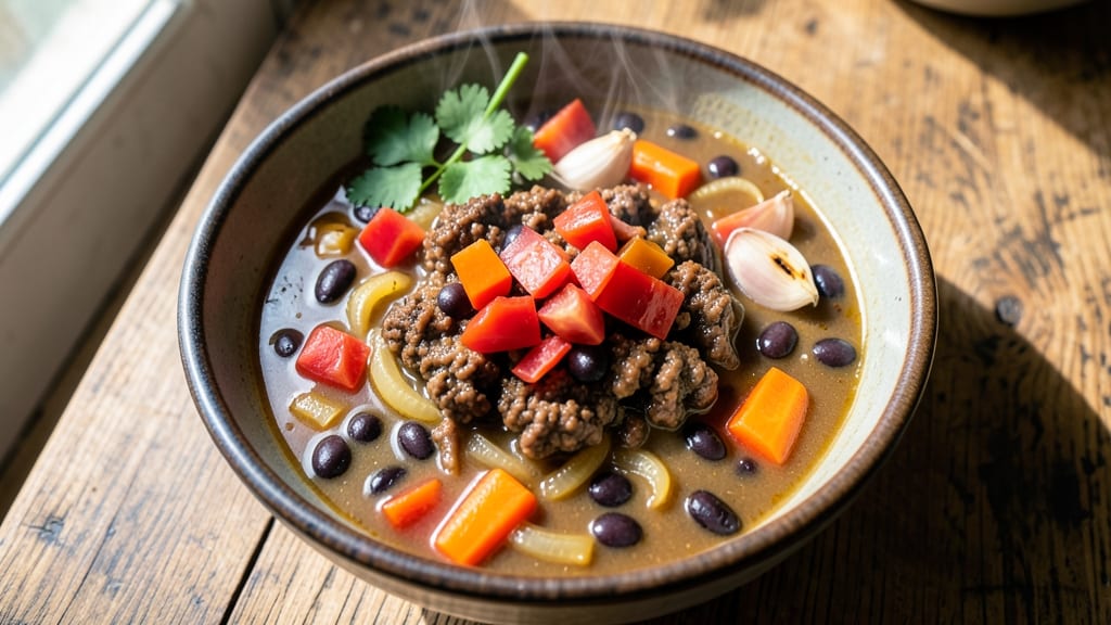 Black Bean Soup Recipe with Meat: Hearty Protein-Packed One-Pot Meal