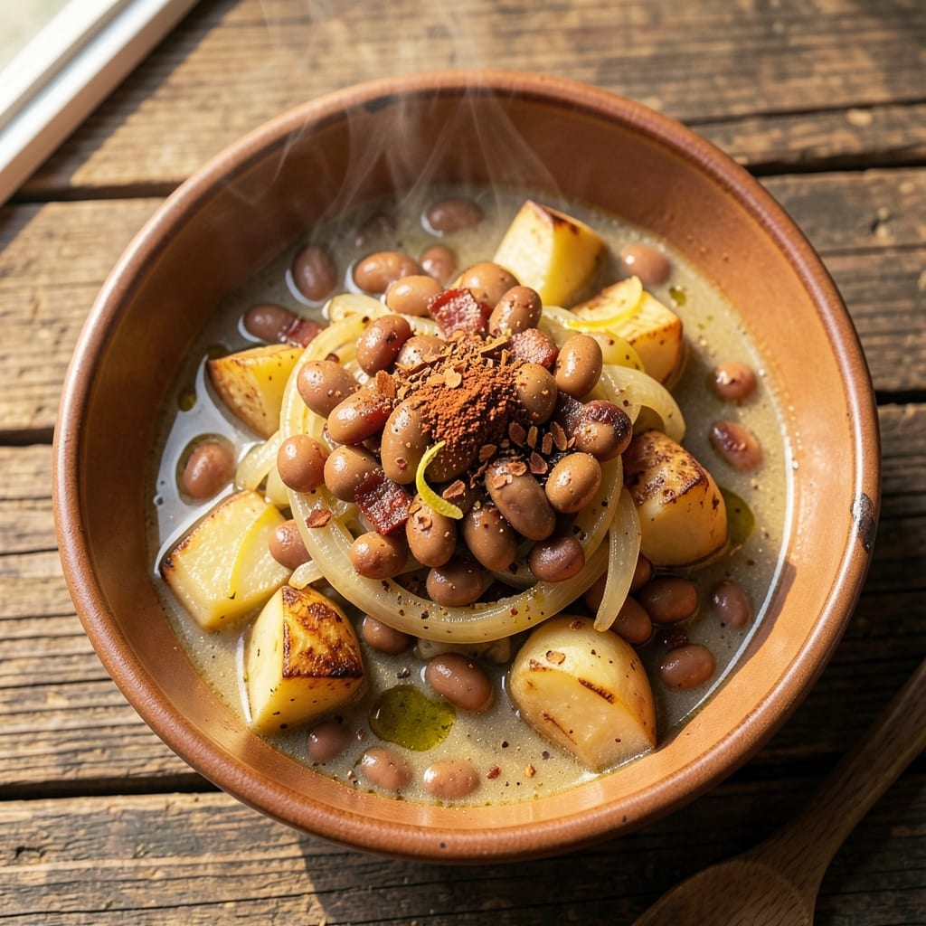 5-Ingredient Baked Bean Soup Recipe: Smoky Potato-Topped Comfort in One Bowl