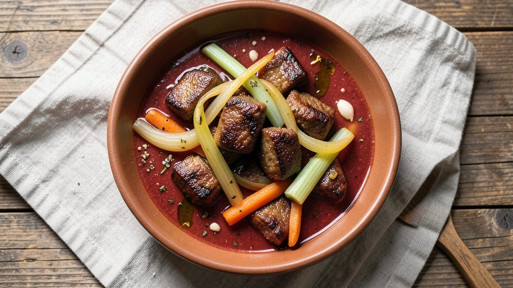 Beef Tips and Vegetable Soup Recipe: Savory Bites in Hearty Broth