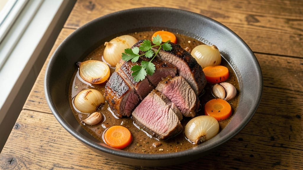 Beef Stew Recipe With French Onion Soup Mix: Deep Umami Crunch From Slow-Cooked Bones
