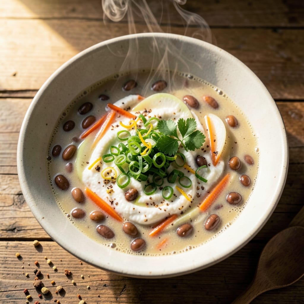Adzuki Bean Soup Recipe: Sweet-Savory Simmer with Toasted Sesame Crunch