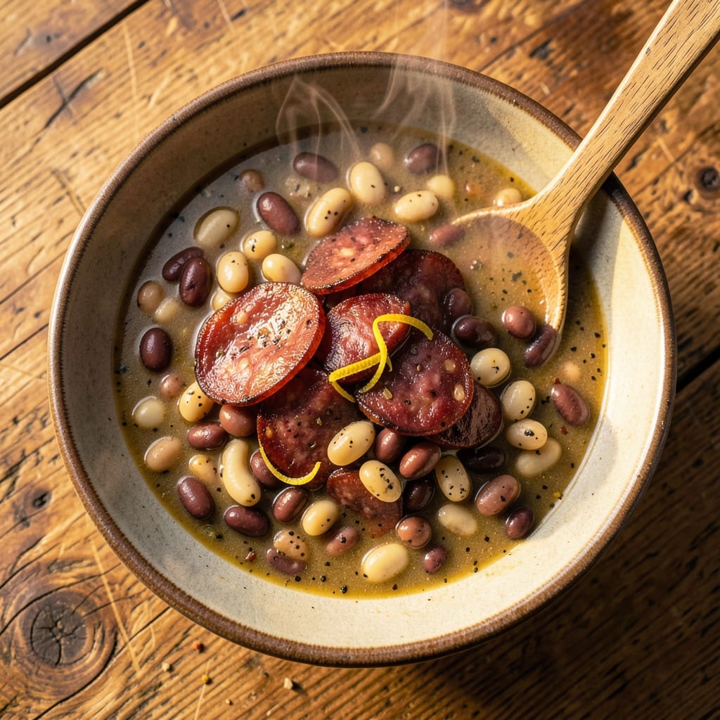 15 Bean Soup with Sausage Crock Pot Recipe: Smoky Depth and Pantry Staples Simmered to Richness