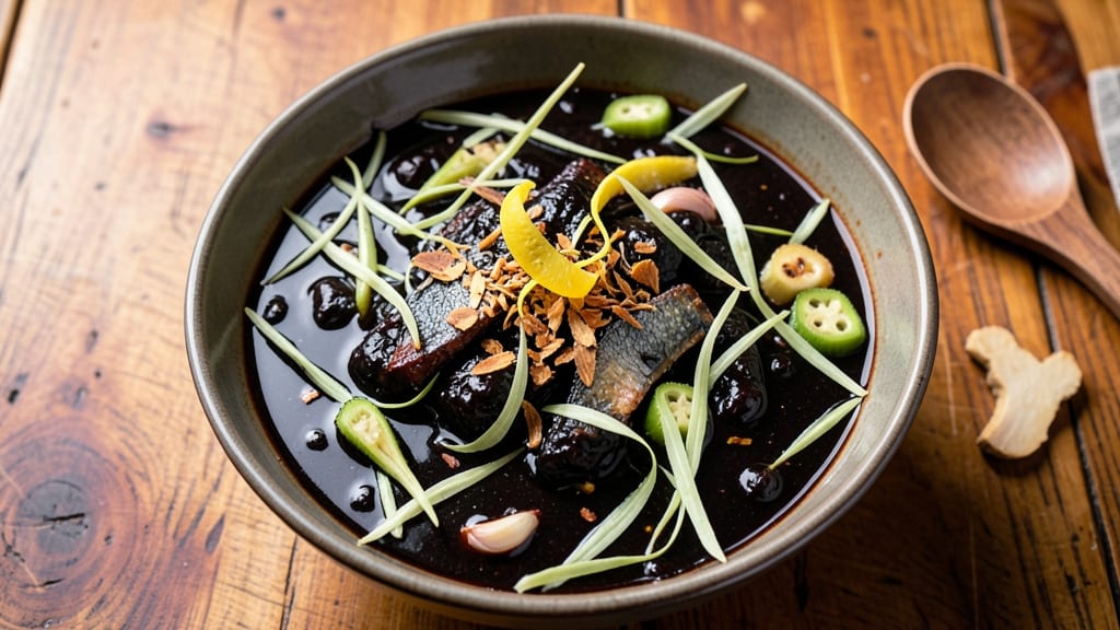 Black Soup Nigerian Recipe: Peppery Okra and Palm Oil Richness