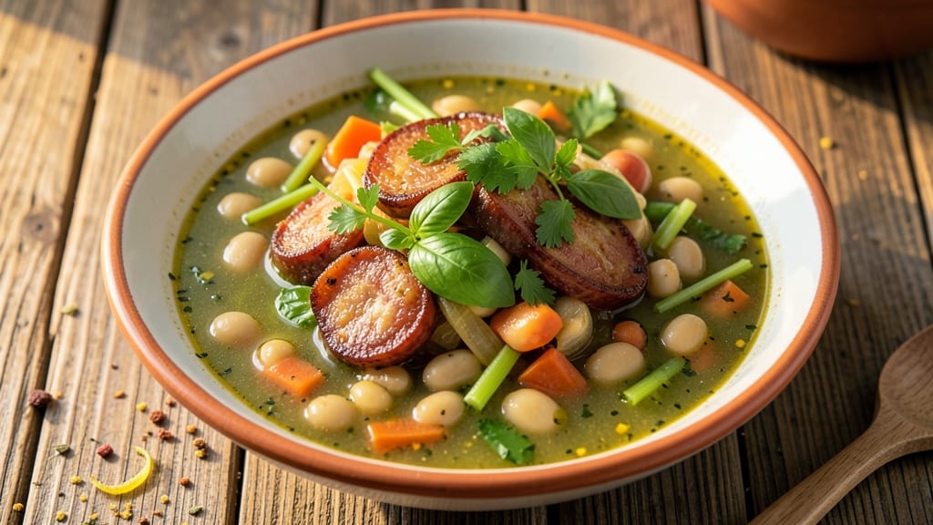 Authentic Italian Minestrone Soup Recipe with Sausage: Rustic Italian Heartiness in One Pot