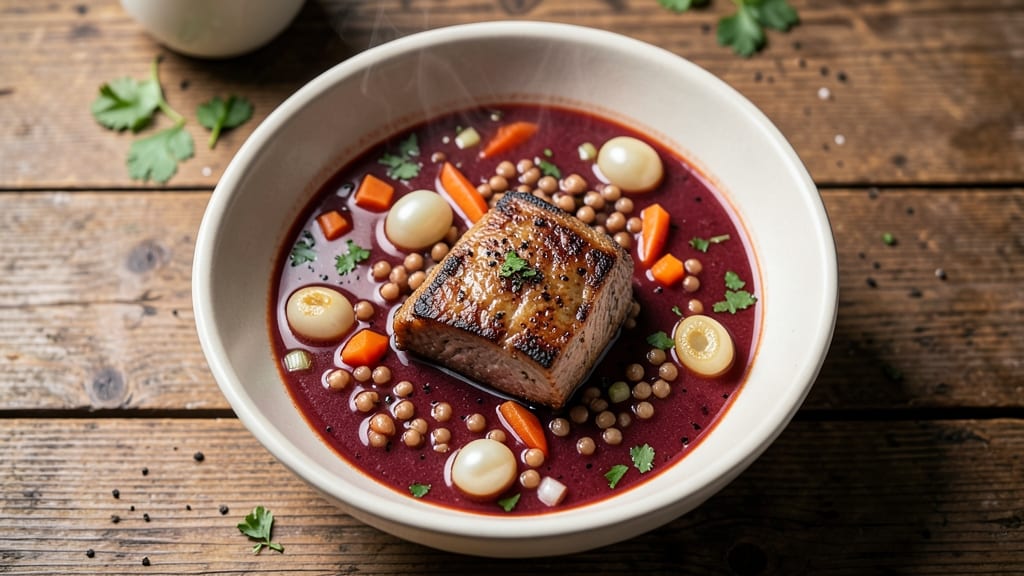 Beef and Barley Soup Recipe Jamie Oliver: Hearty Winter Classic With Crispy Celery Crowns