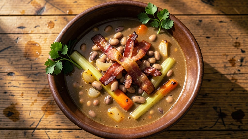 Bean and Bacon Slow Cooker Soup Recipe: Smoky Bacon Crunch and Hearty Bean Depth