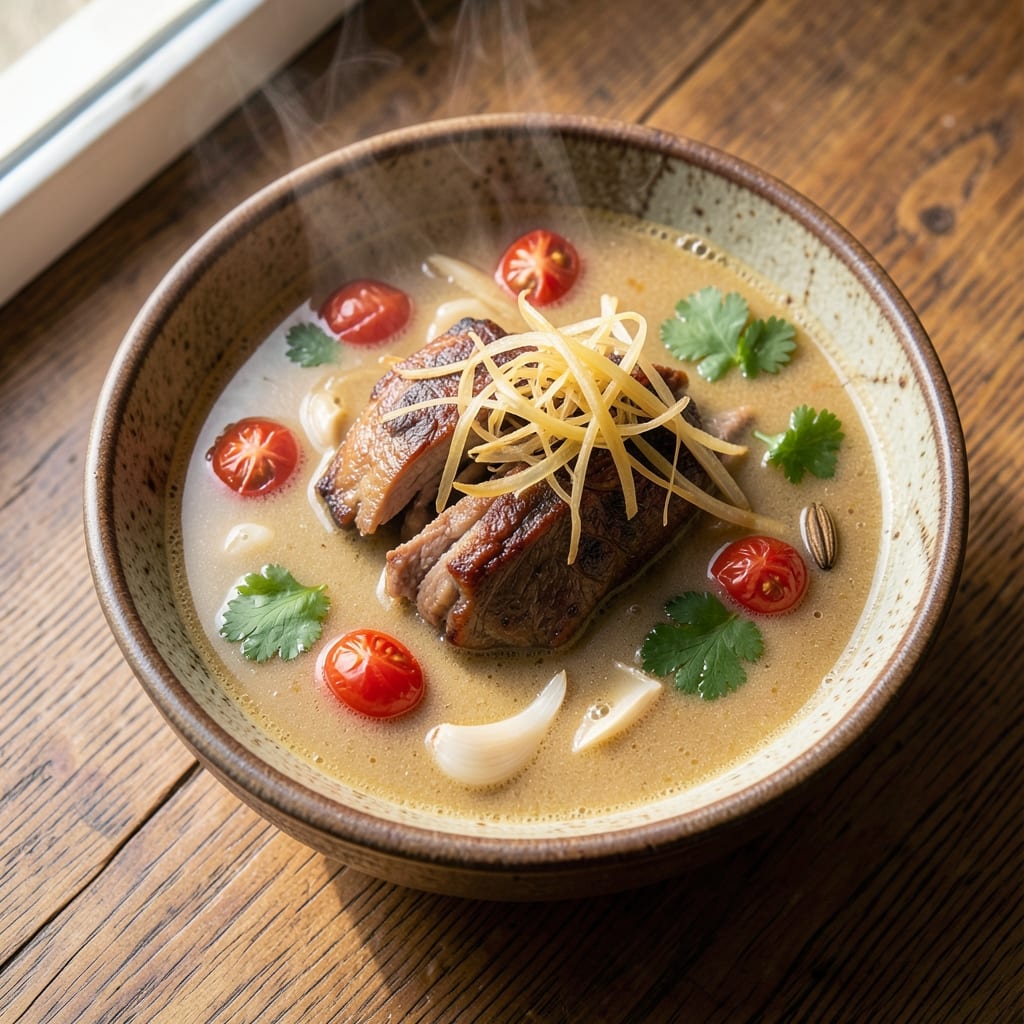 Afghan Soup Recipe: Toasted Cardamom and Coconut Cream Velvety Richness