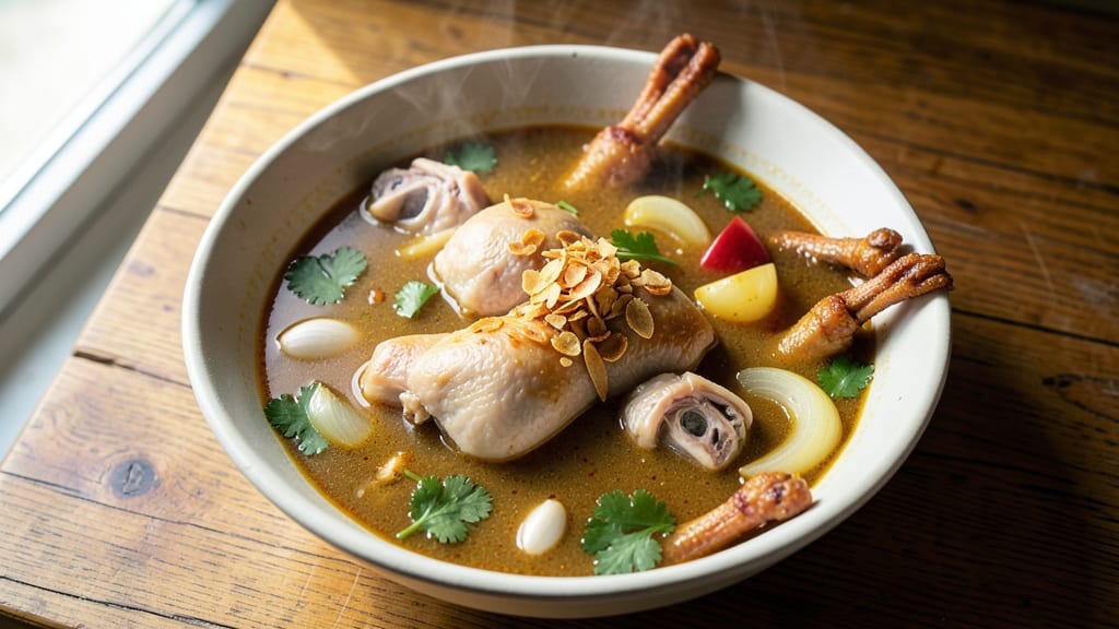 Atama Soup Recipe: Fragrant Turmeric-Lime Broth With Celery Crown Crunch