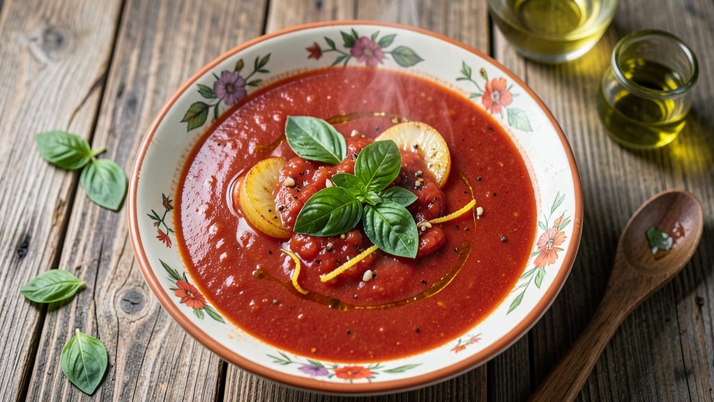 Best Tomato Soup Recipe Ever: Velvet-Smooth With Herbed Cheese Swirls