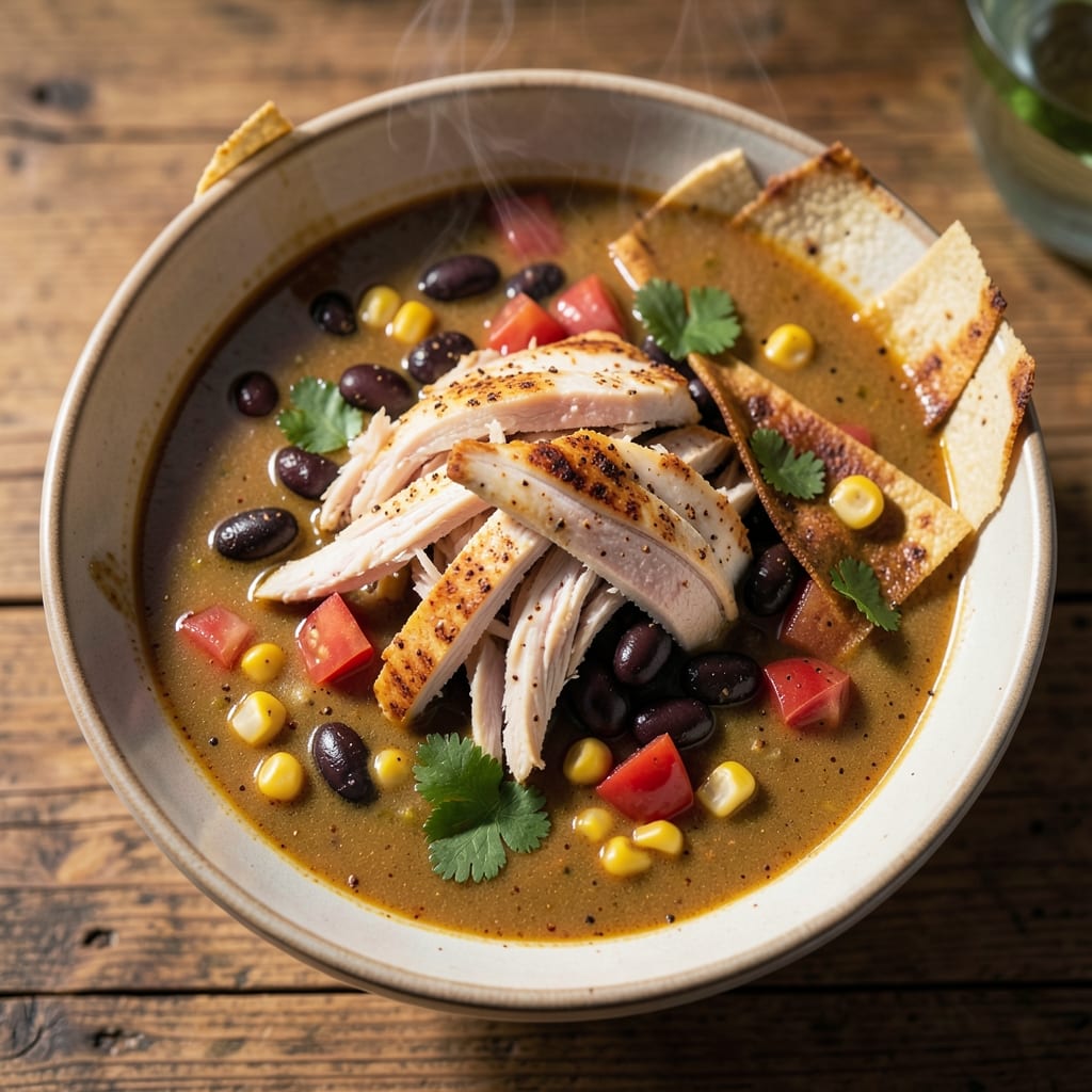 5-Can Chicken Tortilla Soup Recipe: Smoky Cumin and Black Bean Depth