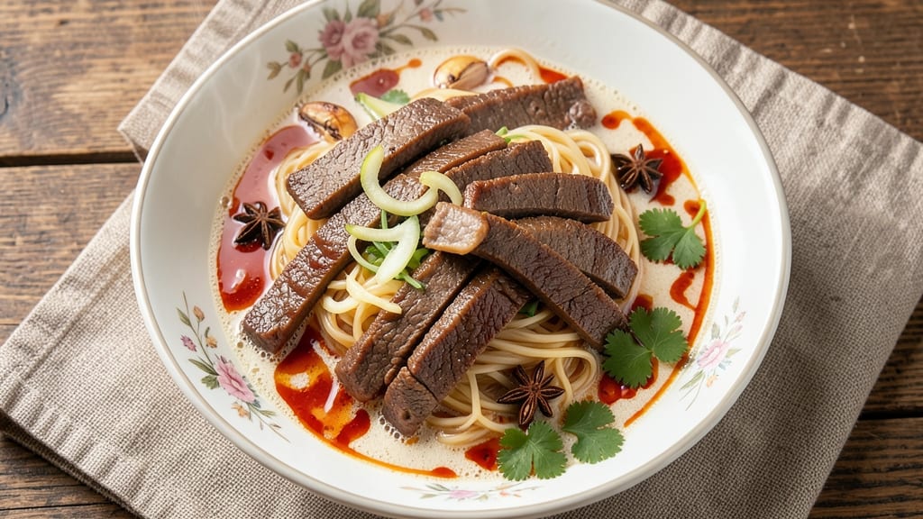 Beef Kway Teow Soup Recipe: Wok-Seared Beef and Flat Noodles in Fragrant Spice Broth
