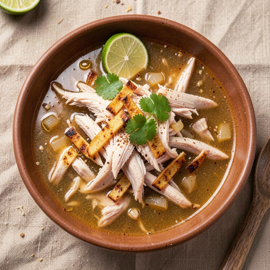 Aldi Chicken Tortilla Soup Recipe: Spiced Tortilla Crunch and Cilantro Freshness
