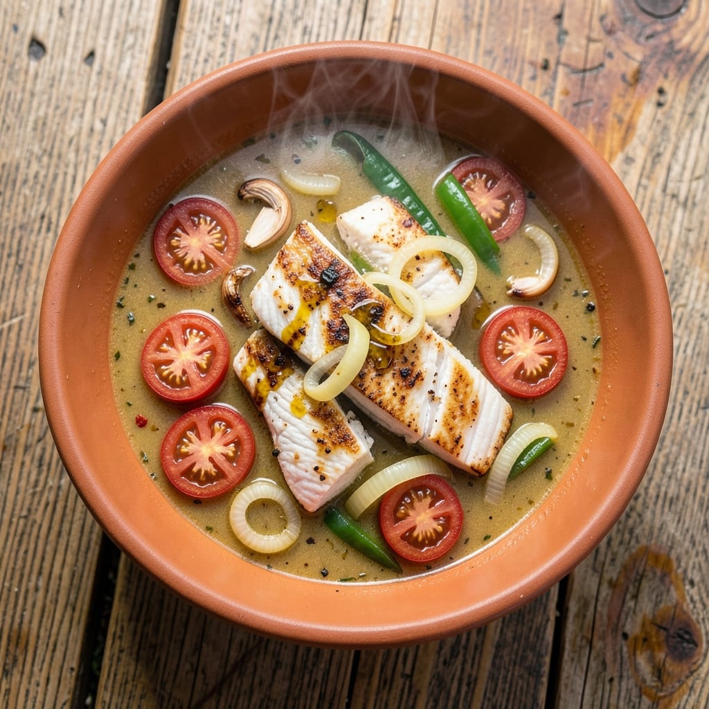 African Fish Soup Recipe: Spiced Tomato-Broth Magic with Crispy Plantains