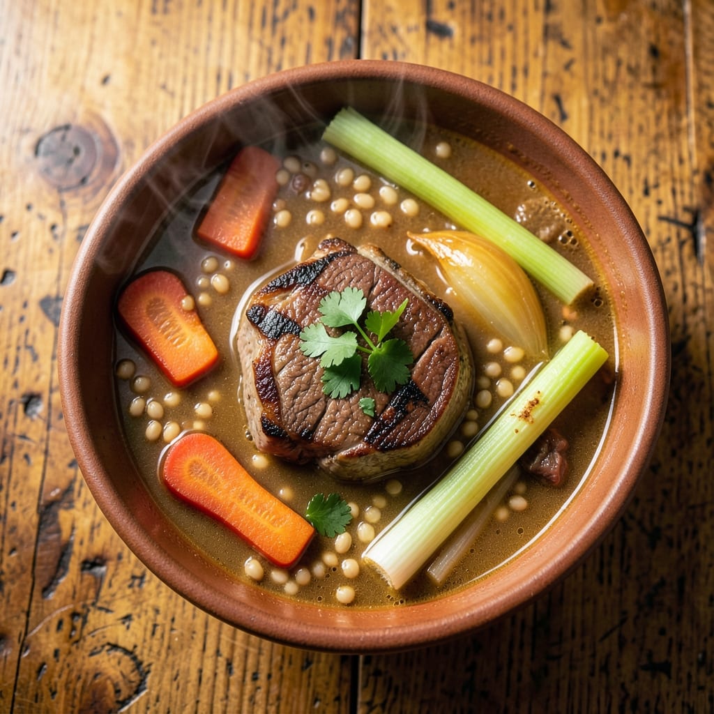54th Street Steak Soup Recipe: Slow-Simmered Beef and Barley Luxury