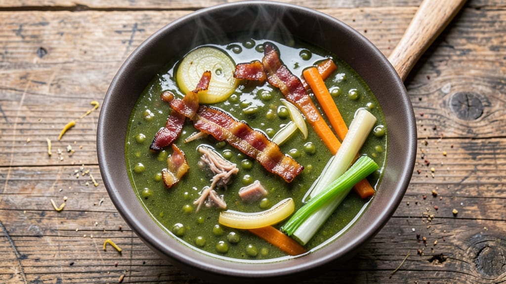 Andersen's Copycat Split Pea Soup Recipe: Smoky Bacon and Ham Infusion