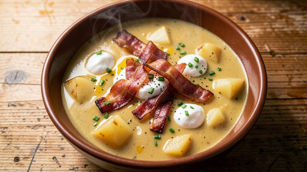 Betty Crocker's Loaded Baked Potato Soup Recipe: Crispy Bacon and Cheese Topping Magic