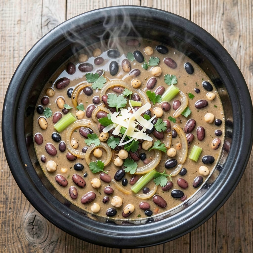 5 Bean Soup Crock Pot Recipe: Slow-Simmered Spice Symphony of Canned Beans