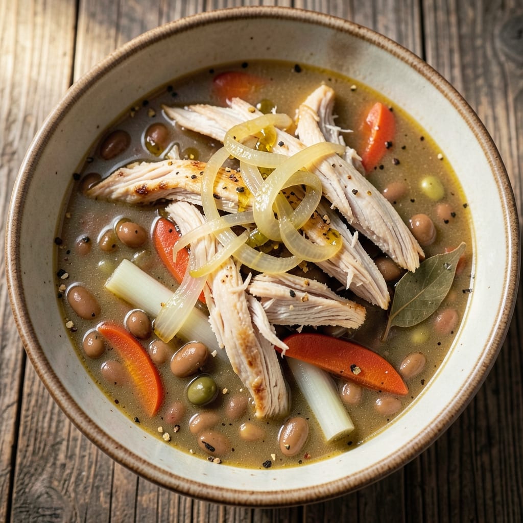16 Bean Soup Recipe with Chicken: Hearty Pantry Meal with 16 Legumes and Juicy Shreds
