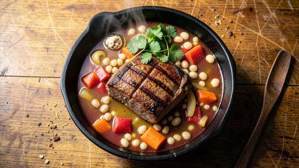 Beef and Hominy Soup Recipe: Slow-Simmered Southwestern Heat