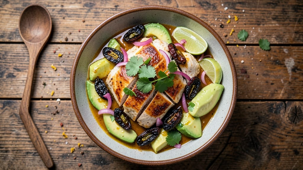 Chicken Salad Chick Chicken Poblano Soup Recipe: Smoky Roasted Pepper and Creamy Avocado Swirls