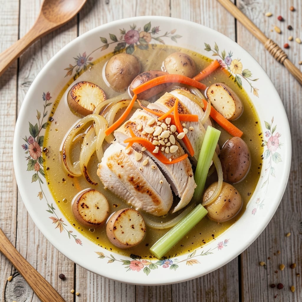 ABC Chicken Soup Recipe: Savory Herbs and Shredded Comfort