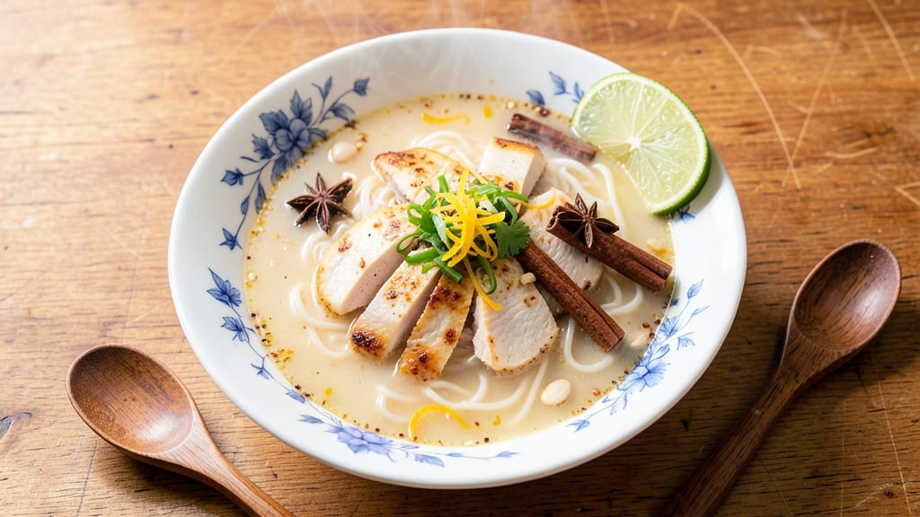 Asian Style Chicken Soup Recipe: Fragrant Ginger-Lime Broth With Silky Egg Ribbons