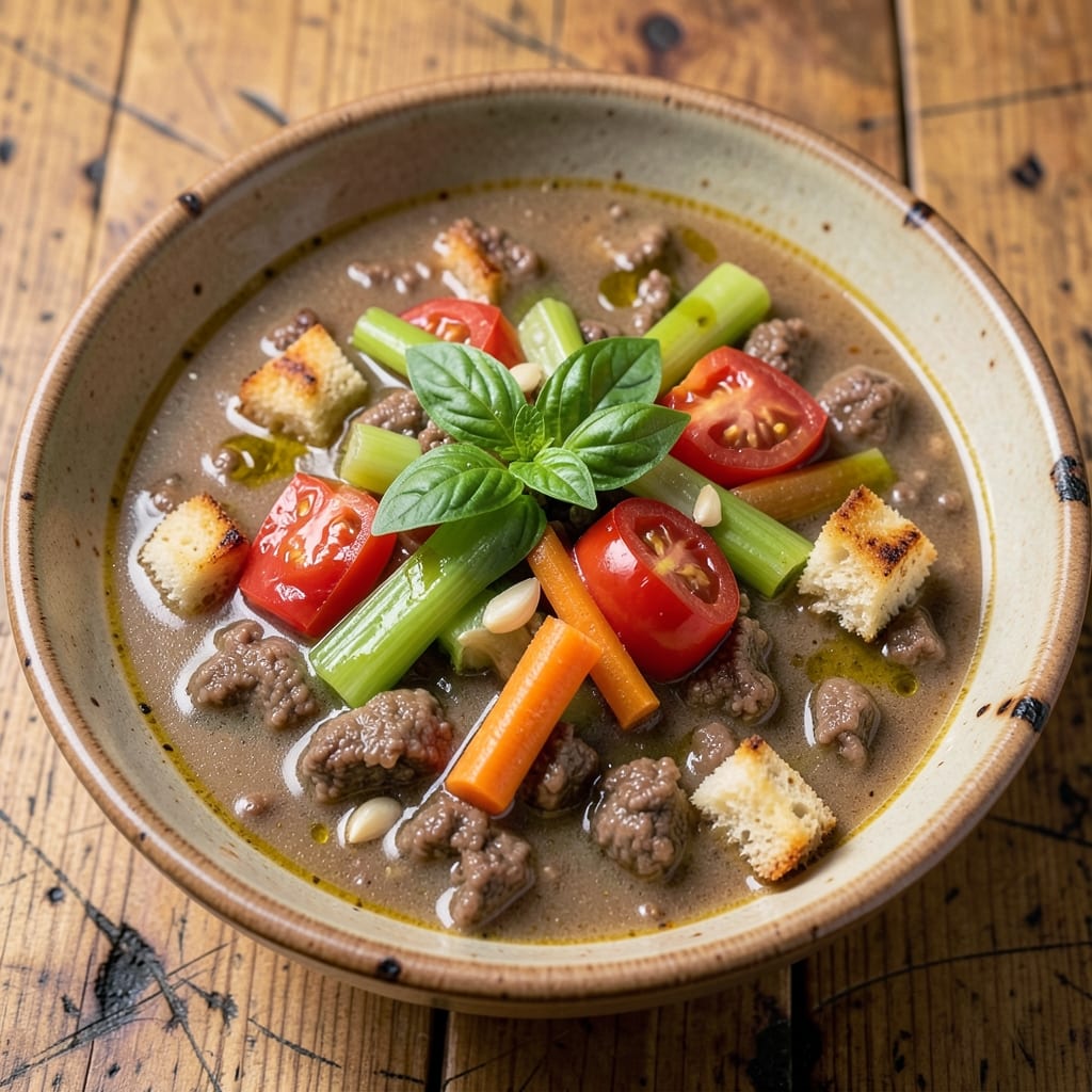 30-Minute Hamburger Minestrone Soup Recipe: Hearty One-Pot with Ground Beef Twist