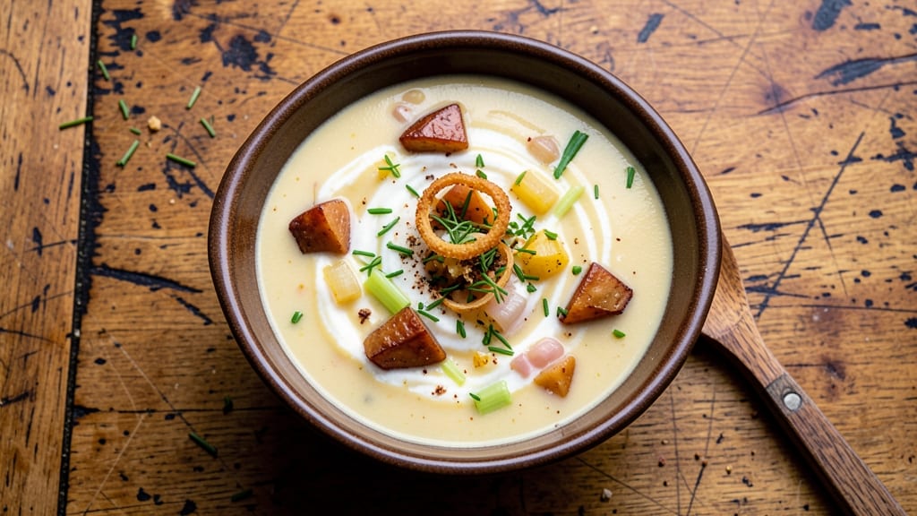 Baked Potato Soup Recipe with Half and Half: Velvety Creaminess From Stovetop to Bowl