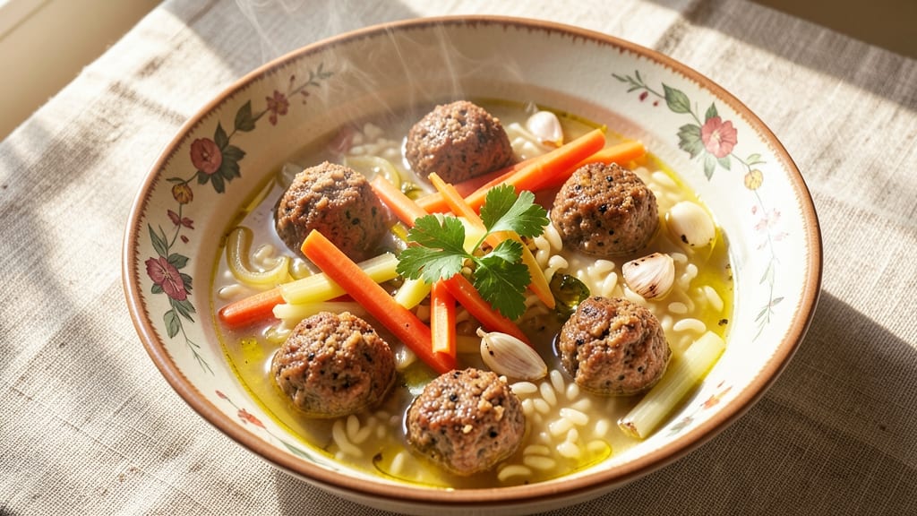 Bravo Italian Wedding Soup Recipe: Herbed Broth Magic with Orzo and Meatballs