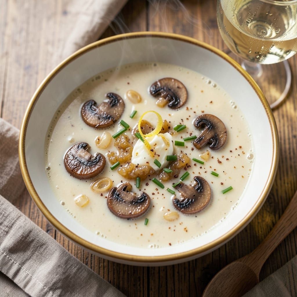 Alton Brown's Mushroom Soup Recipe: Earthy Depth With Toasted Garlic Crunch