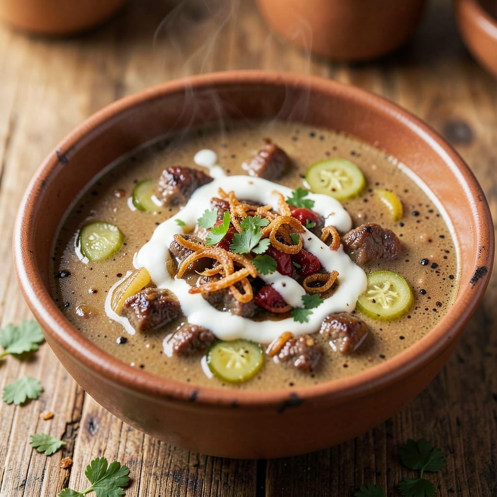 All-American Cheeseburger Soup Recipe: Juicy Ground Beef and Cheese Swirls in One Pot