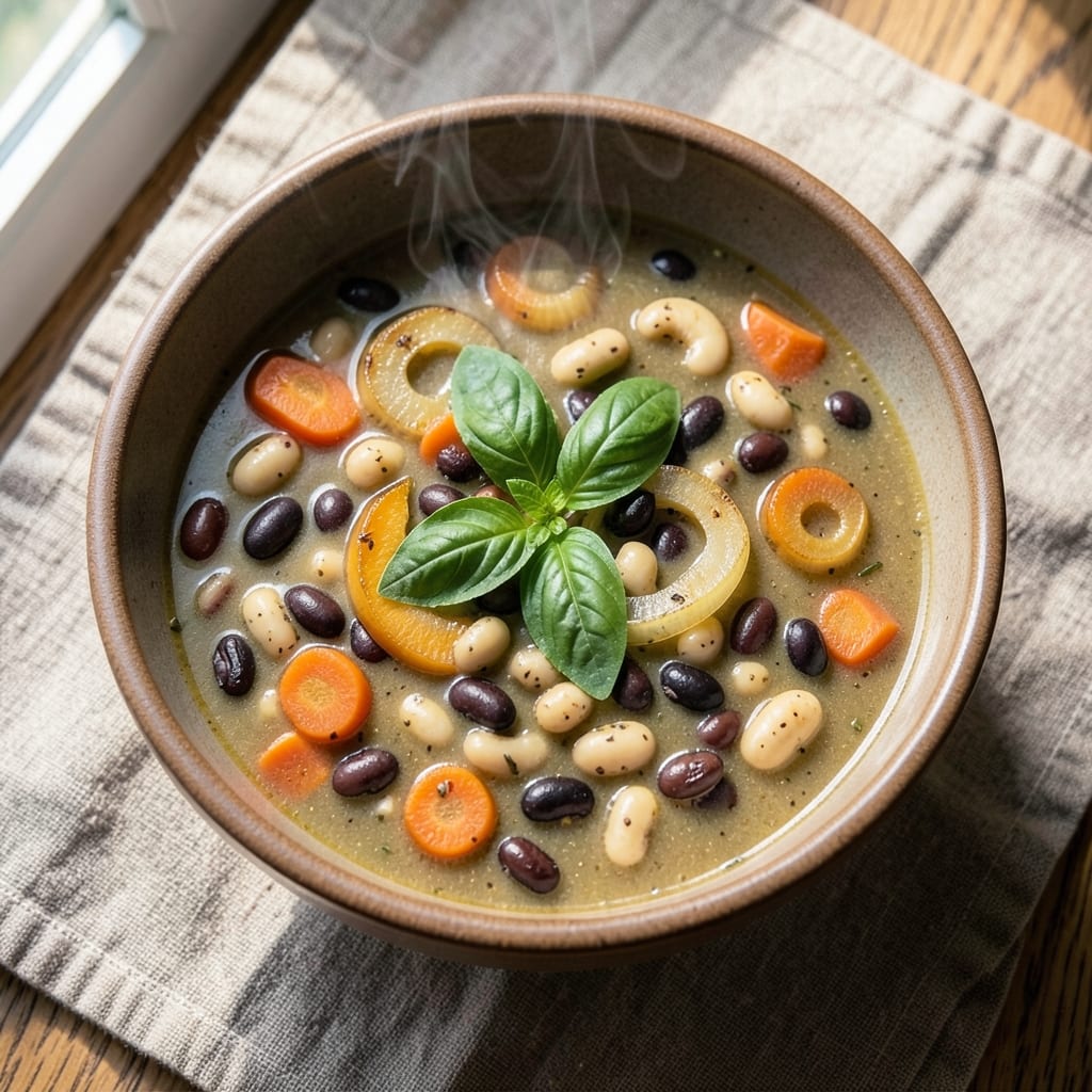 3 Bean Minestrone Soup Recipe: Blue Zone-Inspired Longevity in a Bowl
