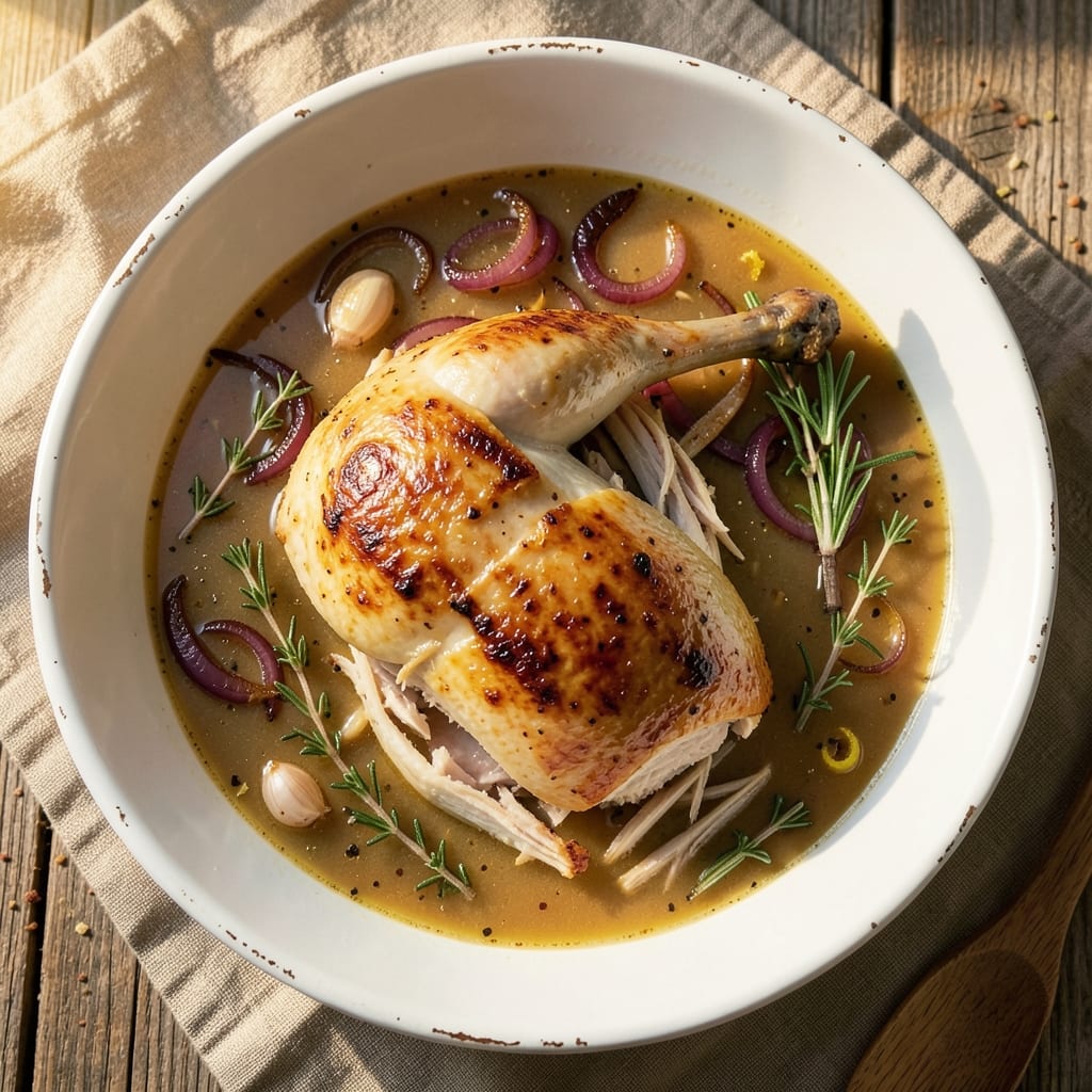 Alison Roman's Chicken Soup Recipe: Herbed Roasted Chicken and Caramelized Onion Depth