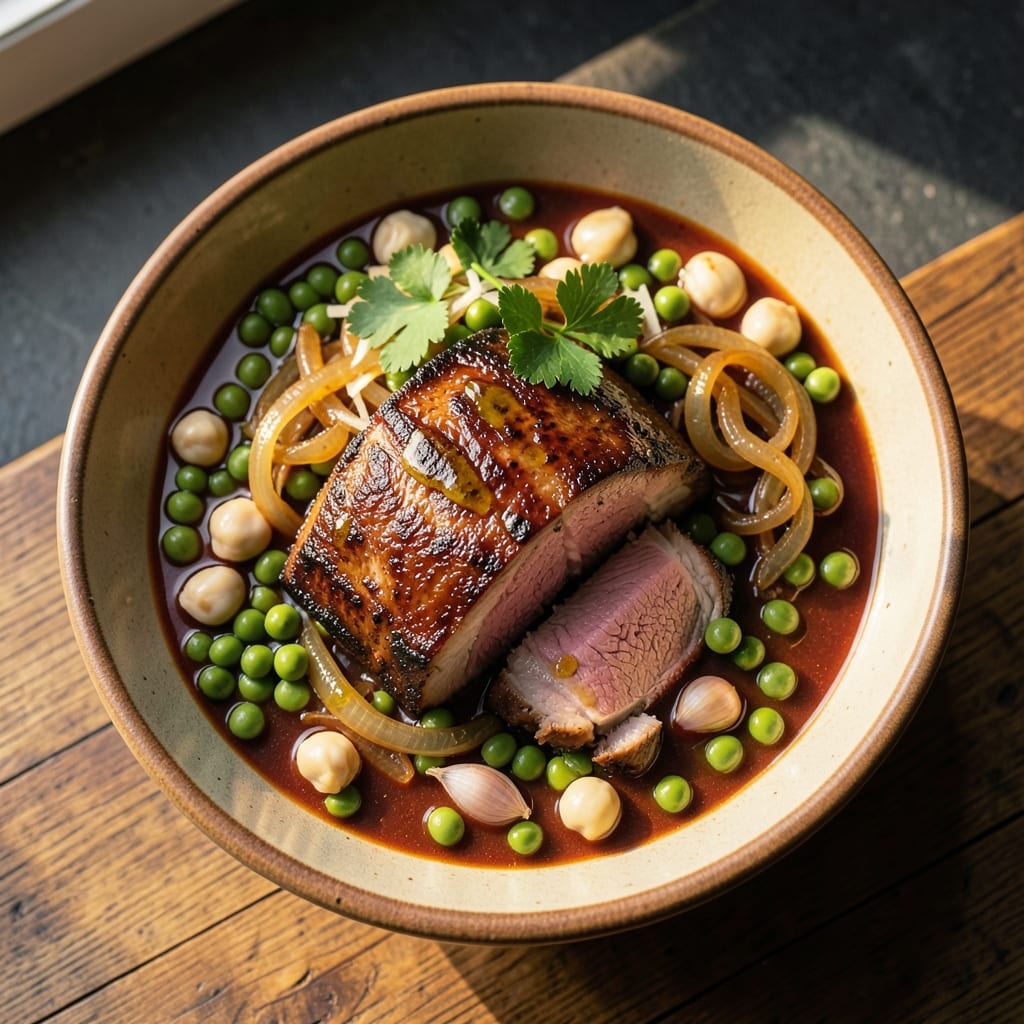 Adas Soup Arabic Recipe: Slow-Simmered Lamb and Chickpeas with Toasted Spice Crunch