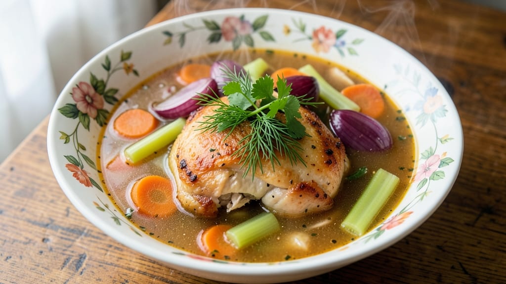 Babish Chicken Soup Recipe: Herbed Chicken and Egg Ribbon Comfort