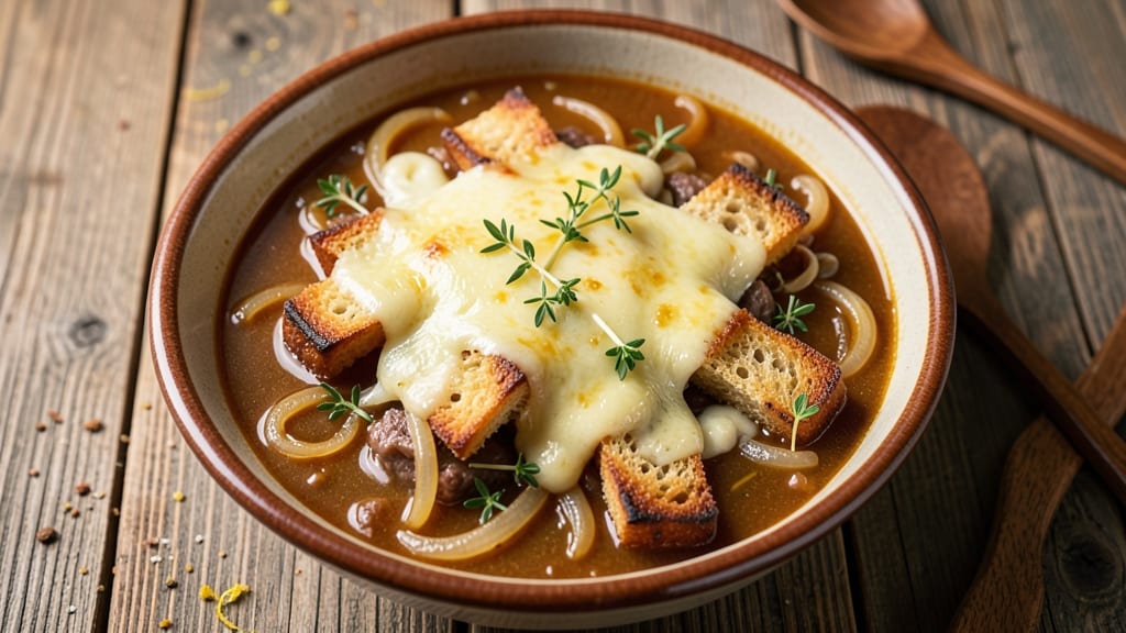 Andrew Zimmern's French Onion Soup Recipe: Slow-Caramelized Onions and Gruyère Gold