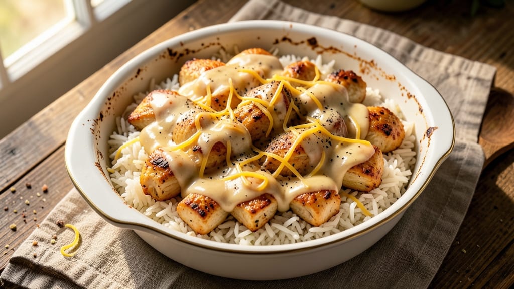 Campbell's Soup Baked Chicken and Rice Recipe: Golden Crust Over Creamy Broth Magic