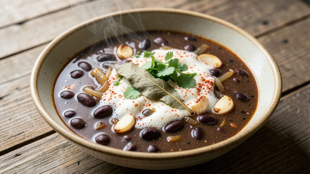 Black Bean Soup Recipe With Dried Black Beans: Deep, Earthy Flavor From Overnight Soaking