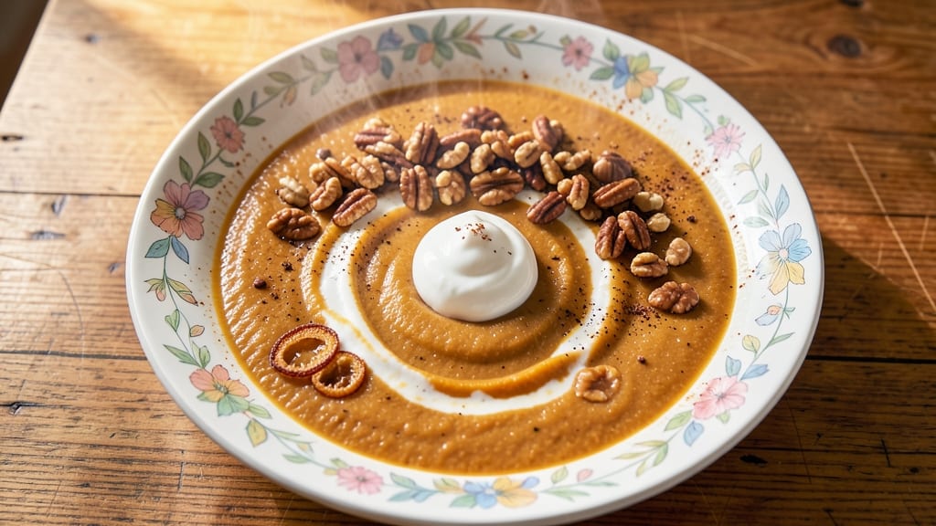 Banana Nut Squash Soup Recipe: Cozy Spiced Sweetness With Toasted Crunch