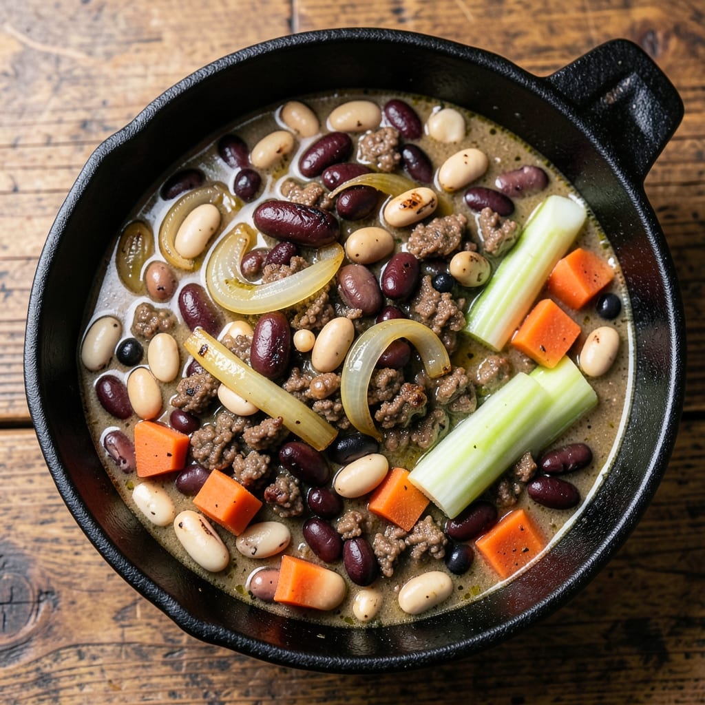 15 Bean Soup Recipe with Ground Beef: Hearty Pantry-to-Pot Protein in One Batch