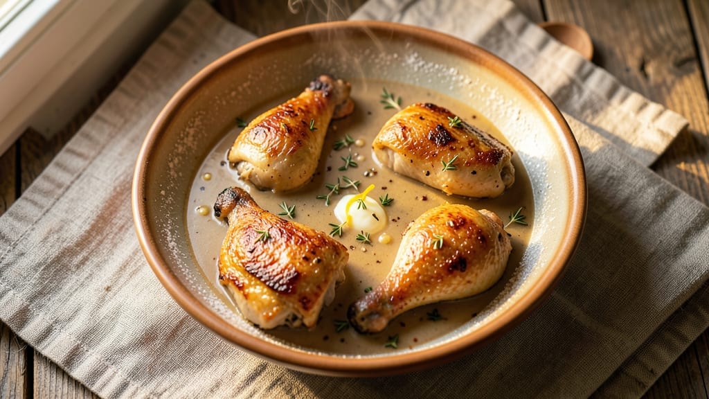 Baked Chicken Thighs With Cream Of Mushroom Soup Recipe: Crispy-Skinned, Saucy Bite in One Pan