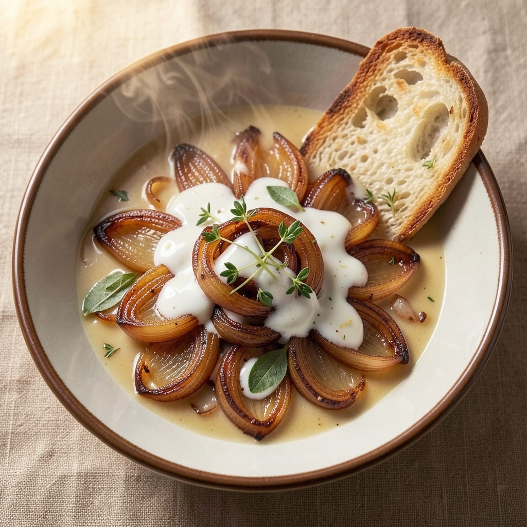 5 Star Onion Soup Recipe: Gruyère-Crusted Clouds Over Caramelized Layers