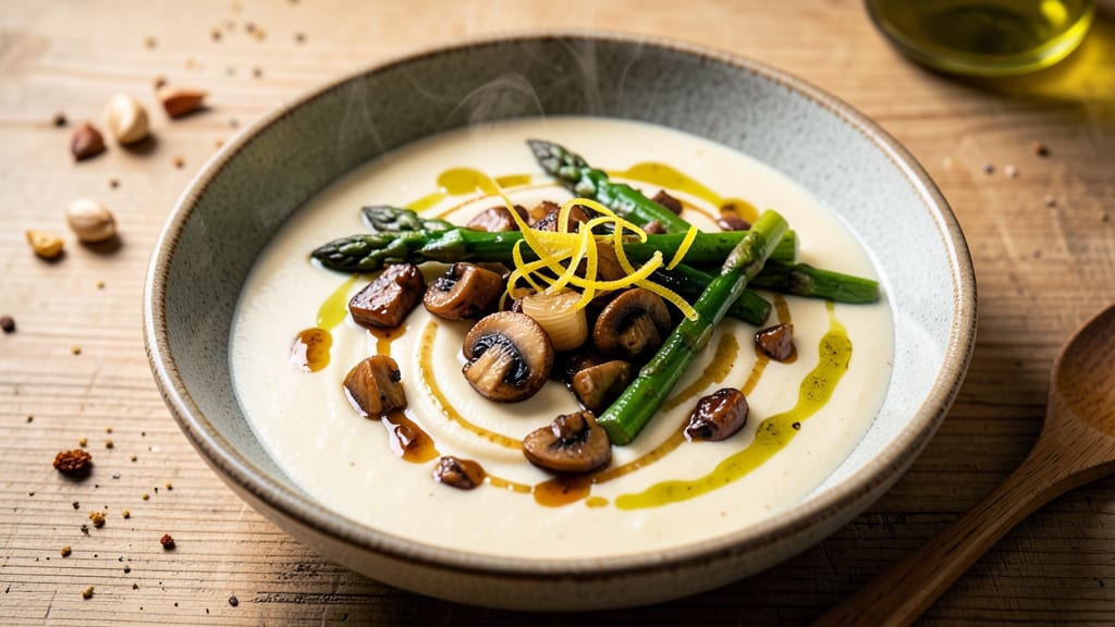 Asparagus and Cream of Mushroom Soup Recipe: Earthy Greens Meet Velvety Mushroom Richness