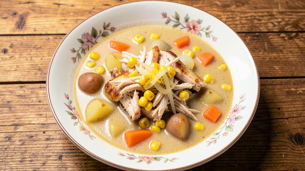 Chicken Corn Instant Pot Soup Recipe: Velvety Broth With Sweet Corn and Shredded Chicken