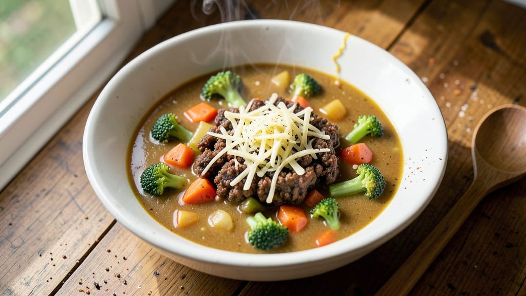 Beef House Broccoli Cheese Soup Recipe: Ultra-Creamy With Crunchy Celery Bites