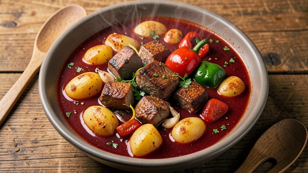 Bavarian Goulash Soup Recipe: Paprika-Spiced Beef and Vegetable Simmer