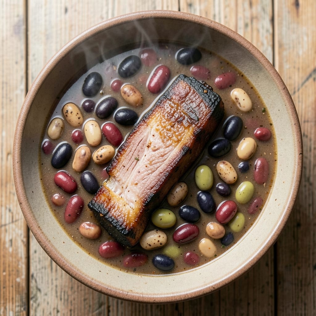 Five Bean and Ham Soup Recipe: Hearty Pantry Meal with Smoky Depth
