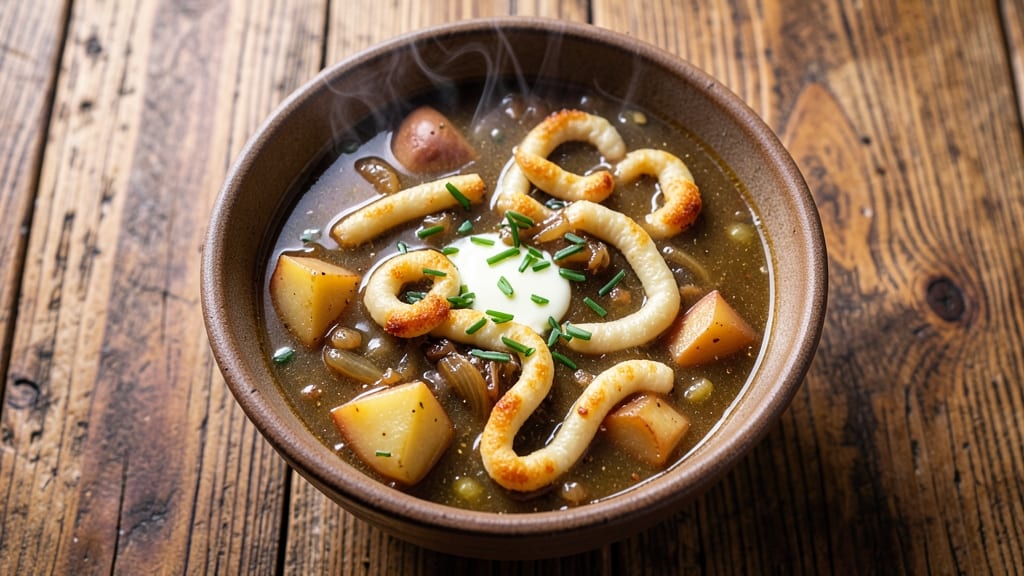 Amish Potato Soup With Rivels Recipe: Homestyle Crunch Meets Creamy Potato Heaven