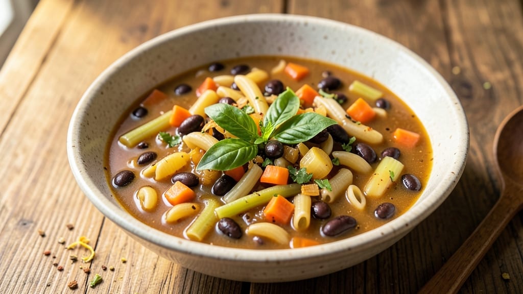 Black Bean Minestrone Soup Recipe: Hearty Veggie-Packed One-Pot Meal