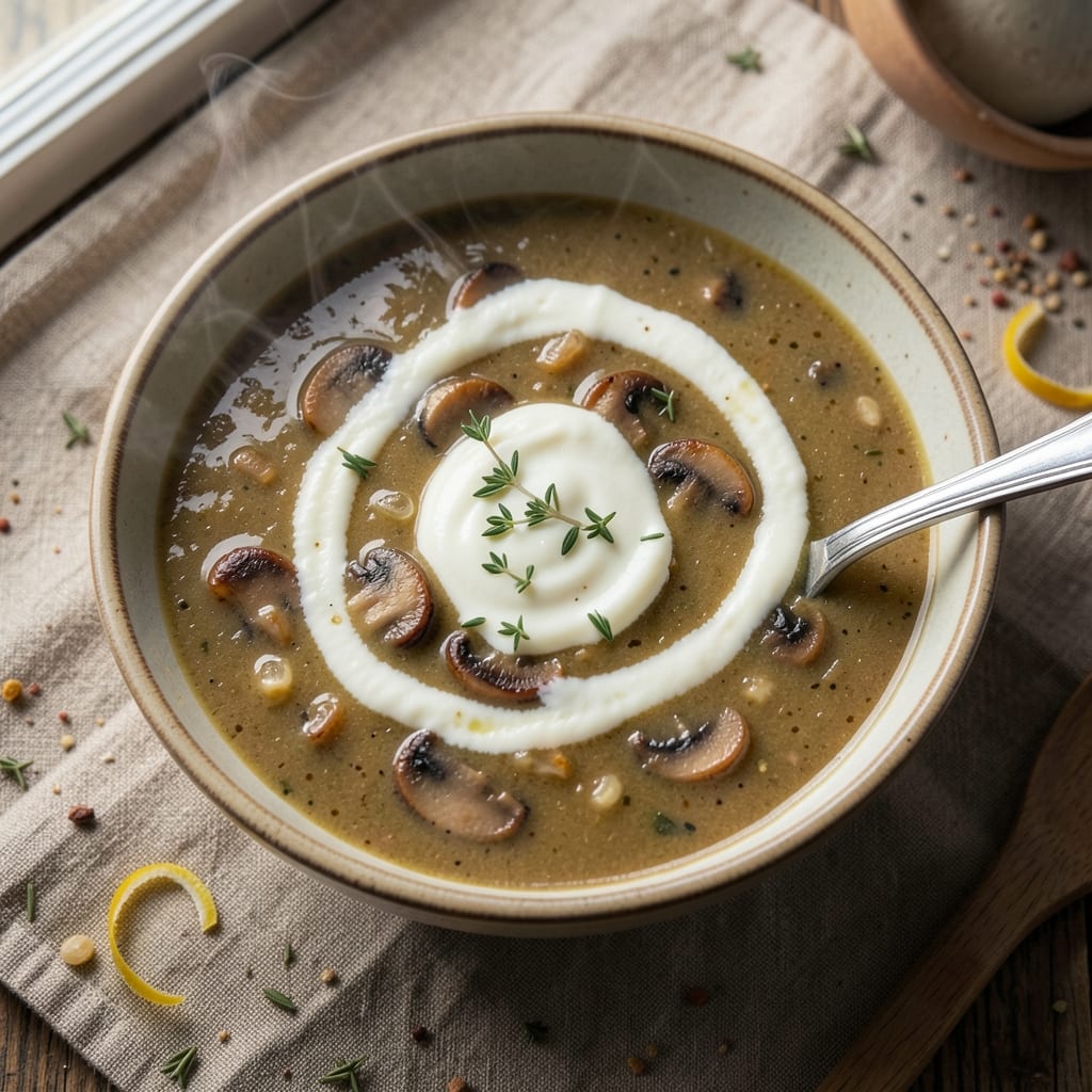 Alton Brown's Cream of Mushroom Soup Recipe: Ultra-Smooth Velvety Texture Without Roux